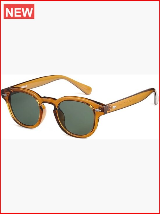 Unisex Vintage Retro Round Tinted Sunglasses UV400 TR90 Frame main image 5